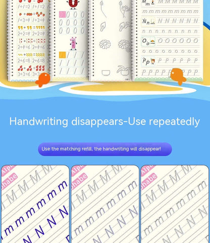 kids writing practice books/hand learning writing books for 3-6yrs old