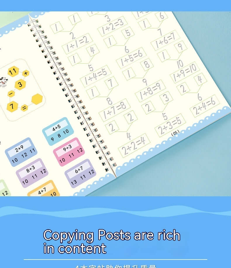 kids writing practice books/hand learning writing books for 3-6yrs old