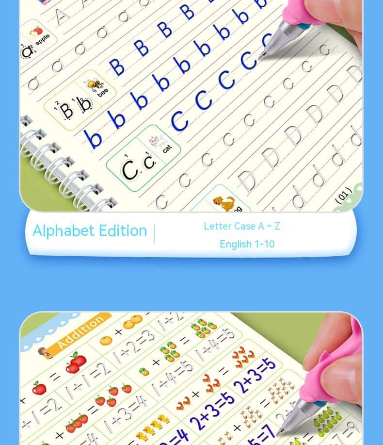 kids writing practice books/hand learning writing books for 3-6yrs old
