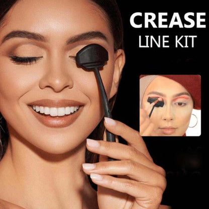 Cross-border new 6-in-1 eye shadow chapter European and American beauty gadget Crease Line portable eye shadow palette