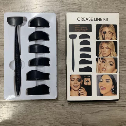 Cross-border new 6-in-1 eye shadow chapter European and American beauty gadget Crease Line portable eye shadow palette